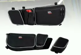 Ftvdb023 Kemimoto Utv Side Door Storage Bags With Knee Pad For Can Am Maverick X3 2017-2025