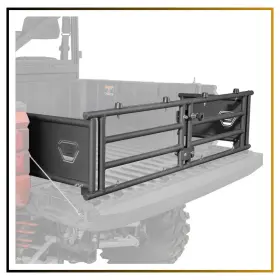 Kmb0105-01201bk Kemimoto Bed Tailgate Extender Fits Polaris Ranger 1000 Xp/crew Utv Cargo 2017 2025
