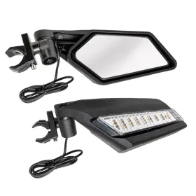 283010 Kimpex Sideview Mirror With Light 1.5 Inch -2 Clamp-on