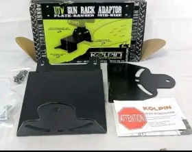 20077 Kolpin For Polaris Ranger 500 570 Black Vertical Gun Rack Adaptor Kit Nos