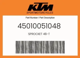 45010051048 Ktm Genuine Sprocket 48-t -