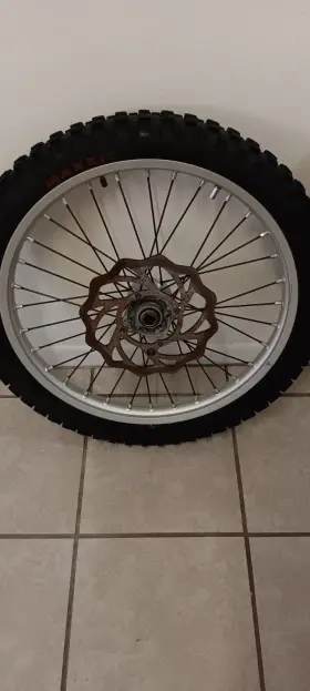 70009001144 Ktm 2017 Freeride 250 Oem Front Wheel Rim And Tire With Oversize Rotor