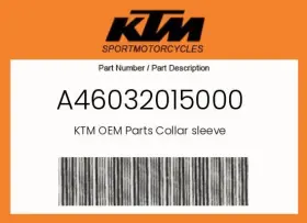 A46032015000 Ktm Genuine Collar Sleeve -