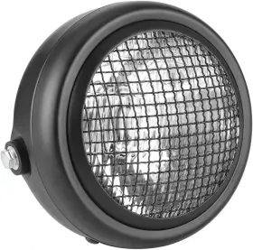 Leapituretdxi098ybv-11 Leapiture 7in 55w Motorcycle Grill Headlight Retro Style Halogen Head Transparent Lens