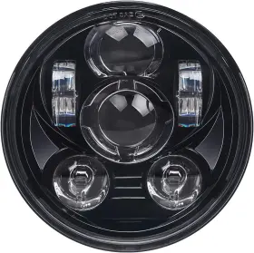 Tu-mt7948 Lusgwufad 5-3/4 5.75 Inch Led Motorcycle Headlight Compatible With Harley Black