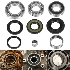 Meu1146001 M-tools Rear Differential Bearing And Seal Kit For Suzuki Ozark 250 Ltf250 2x4 2wd 02-14