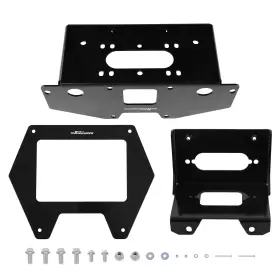 Maxpeedingrods 0xuklc Winch Mount For Polaris Rzr Pro Xp/rzr Xp 4 3 Inch X4 7/8 Wide Hole X 6 5/8