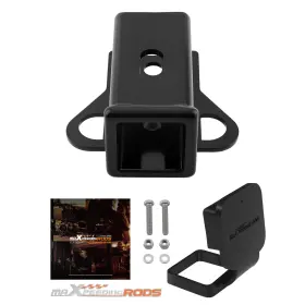 Maxpeedingrods 1wlkir 2 Inch Black Receiver For Honda Rancher Trx420 Rubicon Trx520 2009-2025 Steel