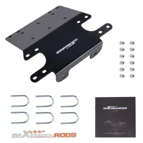 29ujq3 Maxpeedingrods Winch Mounting Plate Assembly For Honda Trx450 Trx400 Foreman Es S 4x4 98-04 Atv
