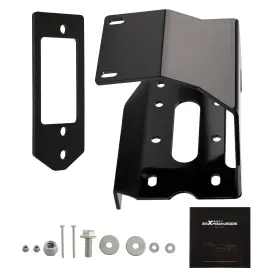 Maxpeedingrods 41v3nt Winch Mount Bracket Kit For Honda Pioneer 1000 1000-5 1000-6 2016-2025 Utv Black