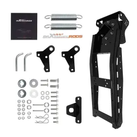 4w0z7a Maxpeedingrods Plow Mount For Polaris/yamaha Utv 2000-2024 Steel Black Powder Coated