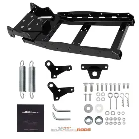 6ox1nd Maxpeedingrods Heavy Duty Plow Mount For Bombardier Utv 2000-2024 Steel Black Coated