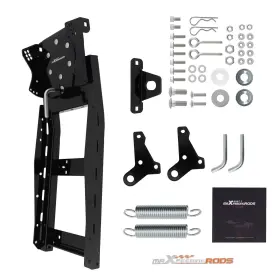 7omiat Maxpeedingrods Black Plow Mount For John Deere Utv 2000-2024 Steel Corrosion Resistant