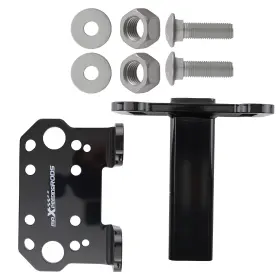 8fpv71 Maxpeedingrods 2 Inch Hitch Receiver Winch Mount For Trailers Rvs Off-road Steel Powder Coated