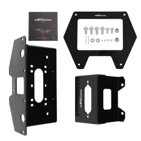 9l8b3f Maxpeedingrods Utv Winch Mount For 20-24 Polaris Rzr Pro Xp/rzr Xp 4 2-hole 3.10 Inch 78mm