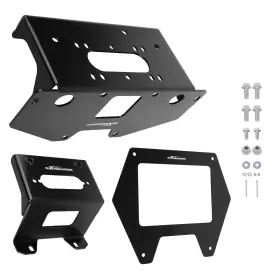 B3r04m Maxpeedingrods Steel Front Winch Mounting Bracket For Polaris Rzr Pro Xp/rz 2 Hole 3.10 Inch 78mm