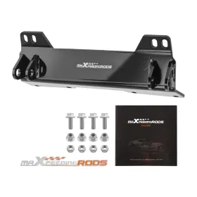 C8xywa Maxpeedingrods Front Frame Plow Mount For Polaris Ranger Xp 1000 2018-2022 Black Steel Utv