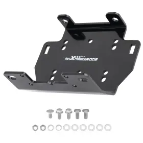 Hwegv3 Maxpeedingrods Front Winch Mount Brackets Kit For Yamaha Grizzly / Kodiak 700 16-24 Heavy Duty