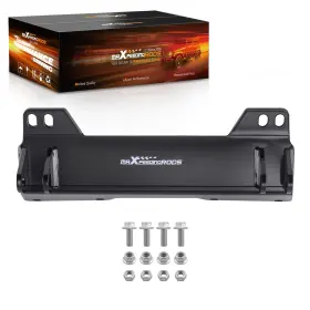 Q5r9wz Maxpeedingrods Black Steel Plow Mount For Polaris Ranger Xp 1000 2018-2022 Powder Finish