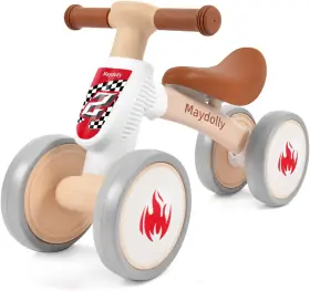 Bk-234 Maydolly Baby Banlance Bike For 1 Year Old Boys Girls Cute 10-24 Months Medium Beige