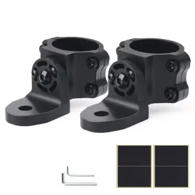 Be-ufm-03113 Mictuning 2pcs Utv Atv Mount Brackets For Led Whip Light Flag Fit 1.75 Inch Rollbar Cage Usa