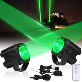 Mic-09-06913 Mictuning For Side By Sides Rzr Utv Atv 4 Colors Led Laser Whip Lights Spot Pods Whipless
