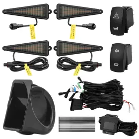 Mic-09-148 Mictuning Utv Atv Led Turn Signal Light Kit With Horn Toggle Switch For Polaris Cfmoto Can-am