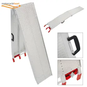 Mc1184259yc Mitoharet 550lbs Motorcycle Car Folding Ramps Aluminum Truck Loading Atv Utv Bike Trailer