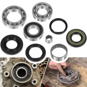 Moqp1146 Mo-auto Rear Differential Bearing Seal Kit For Suzuki Ozark 250 Lt-f250 2x4 2wd 2002-14