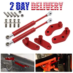 Lsot00576b Moonsport 2 X Door Opener Kits Fits 17-20 Can-am Maverick X3 Red Billet Aluminum Anodized
