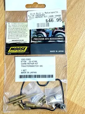 1003-0363 Moose New Carburetor Repair Kit Part Number - Kawasaki