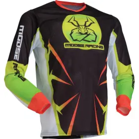 2912-2529 Moose Racing Agroid Mesh Youth Jerseys Xs Hi-vis/black