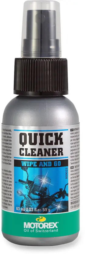 304994 Motorex Quick Cleaner 60ml Spray For Plastics Visors And Metals