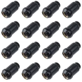 21128bc Motosport Alloys Spline Drive Tapered Lug Nut 12mmx1.25mm Thread Pitch Black 16