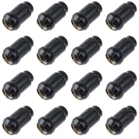 Df-54015b Motosport Alloys Spline Drive Tapered Lug Nut 12mmx1.50mm Thread Pitch Blk 16