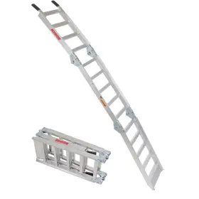 Mtp003h00000 Motosport Tri-fold Aluminum Loading Ramp - Silver 6ft Long X 11 Inch Wide