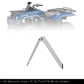 Rdb145962t Munirater 76 Inch Aluminum Folding Loading Ramp Lawnmower Atv Truck Motorcycle Bike