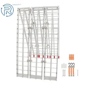 533568 Netuera Us Motorcycle Loading Ramp 120 Inch L X 38 W 1.5 H 1500 Lbs Aluminum Arched Folding