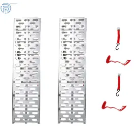 649194 Netuera 7.5ft Aluminum Folding Loading Ramps For Truck Motorcycle Lawn Mower 2pcs Atv Utv