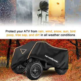 A225-17-xxxl Neverland Heavy Duty Waterproof Atv Cover Sun Uv Protect For Polaris Rzr 200 Efi 2022-24