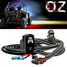 Wh-10082 Oz-usa Utv Light Bar On/off Switch With Pulse Power Bus Plug Wire Harness Polaris