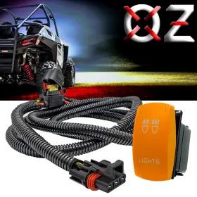 Wh-12064 Oz-usa 3.5ft Pulse Power Busbar Plug Wire With Lights On/off Yellow Rocker Switch
