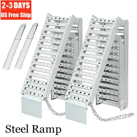 Xswutvp0kjmehxeaekqbaa3p Piorneerworks 1500lb Tri-fold Loading Ramp72 Inch L X 9 W Heavy Duty Steel Folding Trailer Ramp 2pc