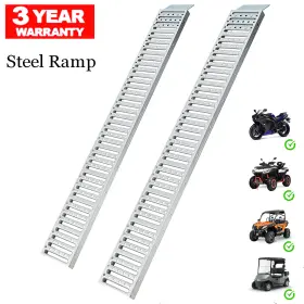 Ysxramp02 Piorneerworks 2pack 72 Inch X 9 Steel Loading Ramp For Atv Utv Motorcycle Tractor 1500lbs Capacity