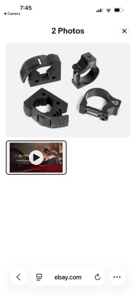 101005mc23012 Polaris Assults Strap Kit With Screws Mounting Hardware Black