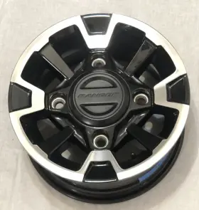 1523040-266 Polaris 2017 Ranger Xp 1000 12x6 Front Wheel Rim 1523040 Vg Black Silver P298