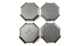 1523993-655 Polaris Qty 4 - Rzr Wheel Rim Hub Caps For 15-20 900 And 14-16 Xp 1000 More