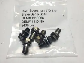 1910958 Polaris 1910499 2021 Sportsman 570 Eps Brake Banjo Bolts Oem#1910958 2408 L-2