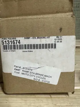 5131674 Polaris 03-14 Sportsman 500 Oem Ramp Stationary Brake