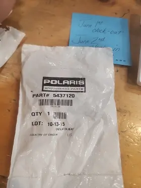 Polaris 5437120 Genuine Pure Oem Nos Packaged Drivers Seat Latch Cap
